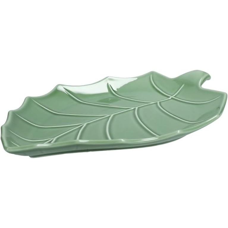 Brandani piatto vassoio foglia di pioppo in porcellana cod.51636